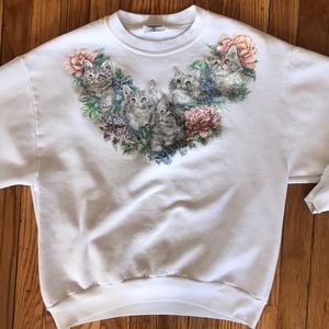 Vintage cat sweater